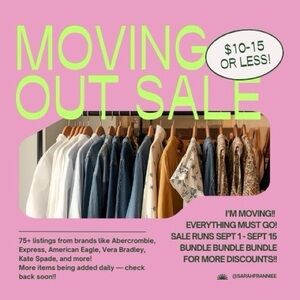CLOSET CLEAR OUT!! Moving Sale